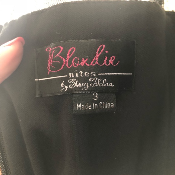 Black & White Prom Dress - Picture 5 of 6